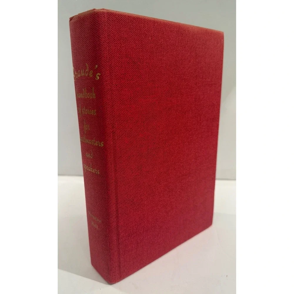 Vtg Braude's Handbook‎ of Stories for Toastmasters & Speakers Hardback 12th